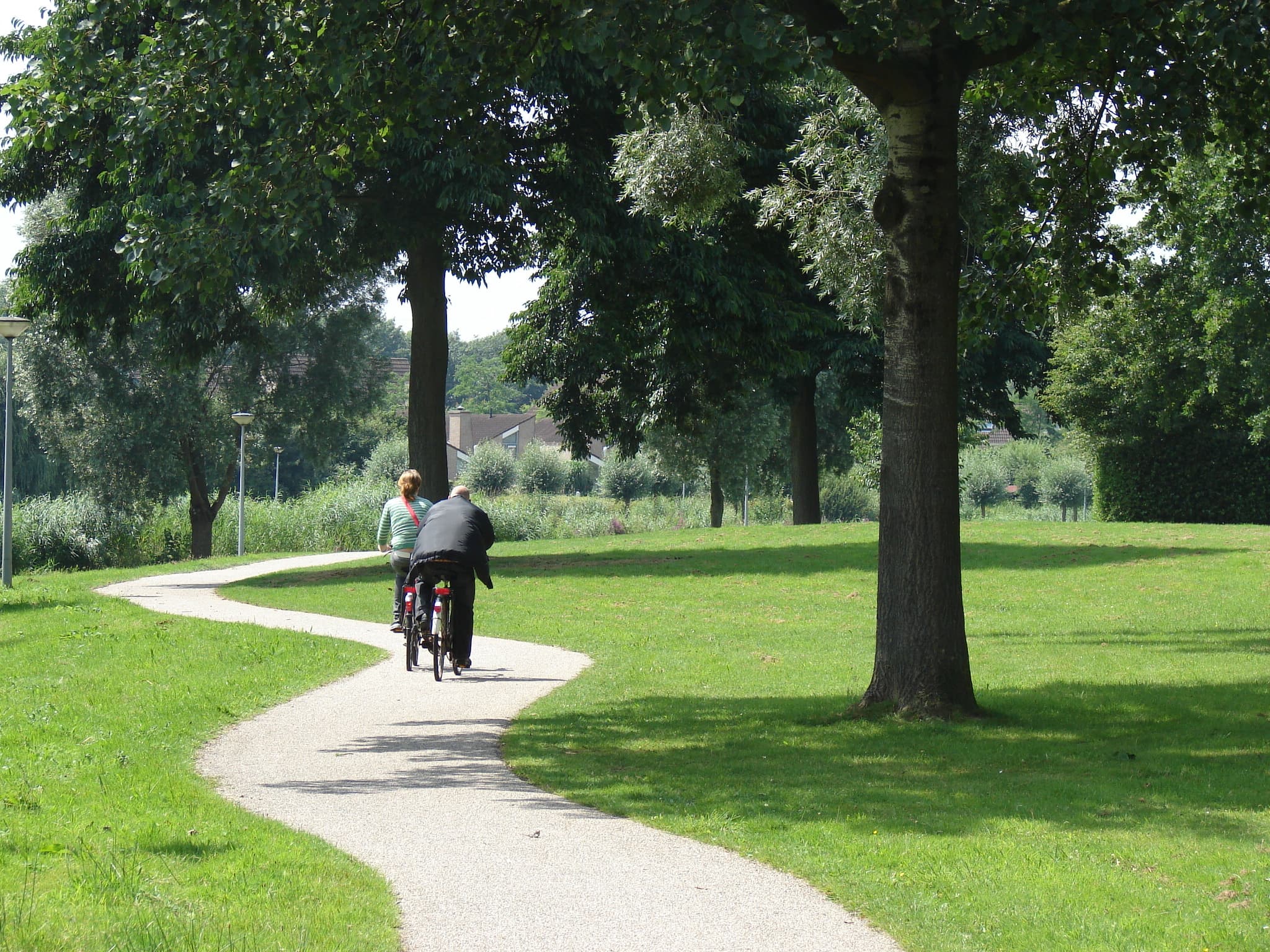 Fietspad in park
